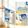 Caja de Almacenamiento Magnética para Servilletas de Refrigerador para Uso en Cocina, Soporte Magnético para Toallas de Papel y Toallitas Húmedas Montado en Puerta