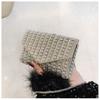 Bolsas Transfronteiriças, Bolsas Populares Femininas, Correntes, Bolsas Quadradas Pequenas Super Brilhantes Incrustadas com Diamantes, Bolsas Transversais, Bolsas de Festa de Celebridades Fashion e Versáteis