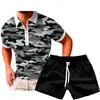 Camiseta deportiva casual de verano para hombre con estampado 3D traje de camiseta para hombre