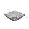 Lujo Ligero de Gama Alta Transparente Textura de Diamante Bol para Frutas Plástico Doméstico Plato para Frutas Plato para Snacks de Fruta Seca Bandeja de Almacenamiento Diario
