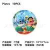 Decoraciones para Fiesta Infantil de Stitch Lilo y Stitch 7/ 9 pulgadas Platos de Papel Desechables Vajilla Decorativa Platos de Dibujos Animados