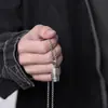 Estilo Étnico Chiba Plata Tailandesa Artesanía Retro Giratorio Personalidad Seis Caracteres Mutante Caja Gawu Colgante Versátil para Hombres y Mujeres
