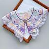 Vestido longo Hanfu feminino estilo antigo bordado colorido trabalho pesado borla frisada gola falsa vestido combinando gola