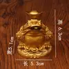 Adorno de Sapo Dorado Atractor de Fortuna para Hogar, Sala de Estar, Tienda, Oficina, Manualidades Decorativas, Juguete Giratorio Yuanbao, Venta al por Mayor desde Fabricante