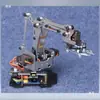 Brazo robótico de cuatro ejes metálico, compatible con Arduino, para robots DIY con cuatro grados de libertad