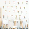 Br821 Flores de Desenho Animado Fofas Simples Estilo Boêmio Autocolantes de Parede Autoadesivos Adesivos de Decoração para Quarto de Crianças/Estudo Ins