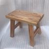 Olmo Viejo Creativo Banco Pequeño Taburete Cuadrado Doméstico Taburete Bajo de Madera Maciza Taburete de Madera para Mesa de Café Taburete para Cambiarse los Zapatos Taburete de Baile para Niños
