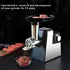 Moedor Elétrico Multifuncional Doméstico de Dupla Velocidade para Vegetais e Carnes Moedor de Carne Enchimento de Linguiça Moedor de Carne
