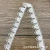 Nueva serie de encaje con bordado de encaje código de barras 2CM de ancho accesorios para ropa de mujer accesorios de ropa encaje de seda de leche
