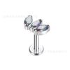 Guanzhiniu Astmf-136 Piercing Corporal de Titanio Zircón Ópalo Labret Naricera Pendientes para Oreja Pendientes para Cartílago de Oreja Piercing Más Vendido