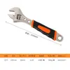Llave Inglesa Ajustable de Gran Apertura al por Mayor del Fabricante con Mango Antideslizante, Herramienta Pequeña de Ferretería Doméstica que Ahorra Esfuerzo, Llave para Reparación de Automóviles