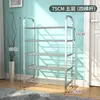 Zapatero de Acero Inoxidable Multicapa Simple Zapatero Almacenamiento Gabinete de Zapatos Interior Dormitorio Puerta Hogar Bonito Económico