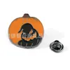 Série de Halloween Broche de Abóbora Paródia Insígnia Personalizada de Metal Acessórios para Roupas Mochilas Pino Esmaltado