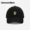 Gorra de Béisbol Bordada con Letra R Estilo Coreano para Mujer, Circunferencia de Cabeza Grande, Hace que la Cara Parezca Más Pequeña, Versátil Casual Protección Solar Sombrero para el Sol