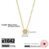 Nuevo Estilo Collar Pequeño con Forma de Corazón de Acero de Titanio para Mujer, Chapado en Oro de 18K, Compacto, Elegante, Versátil, Forma de Corazón, No se Desvanece
