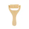 Masajeador de rodillo de honda de empuje manual conveniente para masaje de meridianos de hombro, cuello y cabeza, herramienta de relajación masajeador