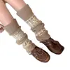 Calentadores de Calcetines para Mujer, Calentadores de Piernas Gruesos de Lana Tejida para Otoño e Invierno, Calentadores de Pies de Longitud Media Cálidos, Calcetines de Pantorrilla, Calcetines de Tubo Largos