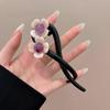 Elegante Pinza Twist de Flores Pinza de Agarre Pinza para el Cabello de Disco para la Parte Trasera de la Cabeza Horquilla para el Cabello para Mujer Nuevo 2024 Tocado