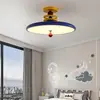 Luminária de teto para quarto EYPHI/Yifei Memphis, luz aconchegante para quarto de criança, luz para quarto principal na cor dopamina
