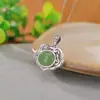 Pingente S999 Prata Pura Estilo Vintage Antigo Ovo de Cera Forma de Ovo Paz e Prosperidade para Mulheres, Pingente de Nicho e Diverso, Colar Tendência Nacional