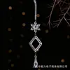 Colgante de copo de nieve austriaco de acrílico transparente, barra de hielo, gota de agua Decoración navideña, lámpara de cristal, adorno para árbol de Navidad