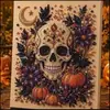 Pintura de Diamantes 5D Transfronteriza Más Vendida de Halloween con Perlas, Set DIY, Portátil, Arte para el Hogar, Adorno Decorativo Hecho a Mano