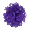 Rollo de lunares florales de alto brillo de 10 cm, adornos de mascota de gasa de lunares, tocado de flor para niños, flor, 32 colores en stock