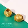 Cuentas de la suerte de trébol de color dorado antiguo que conservan el color, joyería de bricolaje hecha a mano, accesorios chapados en oro, pulsera de cuentas, cuentas de la suerte