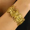 Pulsera Abierta de Girasol de Acero Inoxidable Estilo Europeo y Americano para Mujer, No se Desvanece, Lujo Ligero, Joyería de Alta Gama, Pulsera Popular Transfronteriza