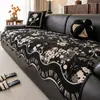 Almofada de sofá em chenille estilo francês, adequada para todas as estações, almofada de assento vintage de luxo leve, capa de sofá anti-risco de gato de alta qualidade, personalizável