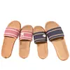 2024 nuevas zapatillas de lino para niños, de verano, para pareja, planas, para casa, para hombre y mujer, zapatillas de interior, de verano, zapatos para niños medianos y grandes