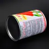 Fabricantes de Zhengzhou fornecem latas redondas de folha de flandres seladas por solda embalagens metálicas latas de leite em pó