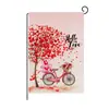 Bandera de Jardín Jin Zehua Personalizada Poliéster Impresión a Doble Cara Colorida Decoración Exterior Bandera Pequeña Estilo Festivo Personalizada con Fotos