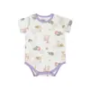 Macacão de Bebê Minizone de Manga Curta para Verão, Fino, Triângulo, Roupa de Bebê, Pijama Versátil