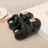 Sandalias Lindas para Niños de Verano, Zapatos para Caminar de Bebé Niña con Decoración Floral, Cierre de Velcro, Suela Suave, Sandalias Casuales Antideslizantes