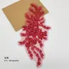 Multicolor Bordado con Lentejuelas y Cuentas Tridimensionales Aplique Decorativo de Tela Hecho a Mano Accesorios Disfraz de Escenario Metabo