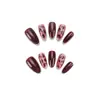 Venda Quente Transfronteiriça Estilo Garota Picante Estampa de Leopardo Transparente Pontas para Unhas Olho de Gato Francês Outono/Inverno Unhas Curtas Usáveis Pura Desejo