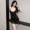 Nuevo estilo, ropa interior sexy, falda a la cadera, popular en Internet, para mujer, estilo puro, sexy, elegante, para discoteca, camisón de talla grande, manga a la cadera para mujer