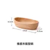 Bandeja de madera de caucho, bandeja de servicio de madera maciza estilo japonés, platos para frutas rectangulares y redondos, al por mayor para hoteles, barbacoas y servir bocadillos