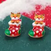 Serie Navideña Adornos para Uñas Papá Noel Muñeco de Nieve Reno Árbol de Navidad Caja de Regalo Armadura para Árbol Funda para Teléfono Móvil Adornos