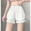 Calça de Segurança Seda Gelada Anti-Exposição Três Pontos Calça Abóbora Feminina Verão Fina Base Protetora Shorts Bloomers Sem Enrolar