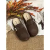 Meias Sapatilhas Internas com Elevação Birkenstock Shoes Outono 2025 Novas Meias Sapatilhas Casuais Slip-On de Couro Genuíno com Solado Grosso para Mulheres