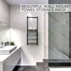 Estante para Toallas de Baño Transfronterizo Listo para Usar Estante de Almacenamiento Montado en la Pared Barra de Toallas de Hierro Almacenamiento de Toallas para Baño Montado en la Pared