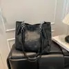Bolso de Hombro Cruzado de Moda Casual de Gran Capacidad Tendencia Europea y Americana Otoño 2025 Nuevo Retro Elegante para el Trabajo para Mujer