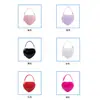 Bolsa de Gelatina Barbie em Formato de Coração Transfronteiriça, Bolsa Quadrada Pequena Versátil da Moda Estilo Ins Nicho, Bolsa de Mão Resistente a Manchas e Fácil de Limpar Atacado