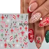 Navidad 2025 Nuevas Pegatinas para Uñas Arte de Uñas Otoño e Invierno Copo de Nieve Navideño Alce Lazo Pegatinas Adhesivas para Uñas Francesas