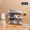 Caja de almacenamiento transparente para cosméticos montada en la pared para tocador de dormitorio, estante multicapa para lápiz labial, perfume y productos para el cuidado de la piel