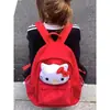 Departamento Original KT Cat Mochila Escolar Fofa Menina Aluno do Ensino Fundamental Mochila de Pelúcia Grande Capacidade Mochila de Estudante Universitário
