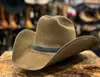Amazon Transfronterizo Sombrero Vaquero de Lana para Hombre Sombrero de Jazz Popular en Europa y América Sombrero de Otoño e Invierno 96% Lana Pura