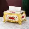 Caja de Pañuelos Estilo Europeo Desmontable para Sala de Estar en Casa, Caja de Servilletas para Restaurante Occidental, Caja de Almacenamiento de Pañuelos para Mesa de Café